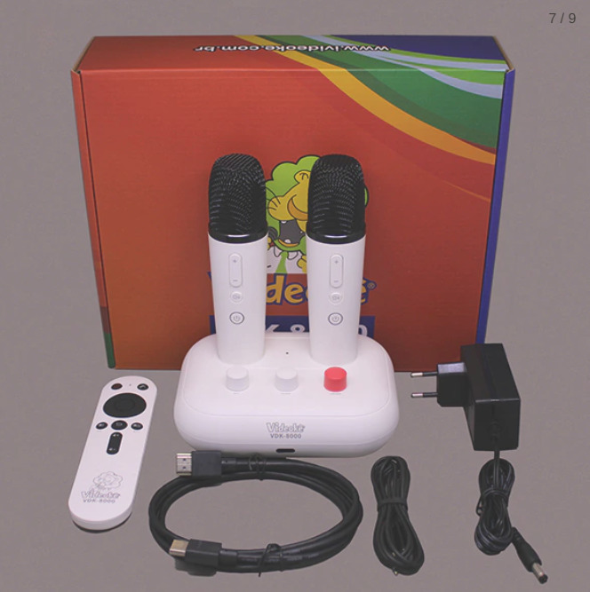 Aparelho Videokê Vsk2.5 Plus C/11.99 Canções + VDK8000 BRINDE COM 2932 CANÇÕES